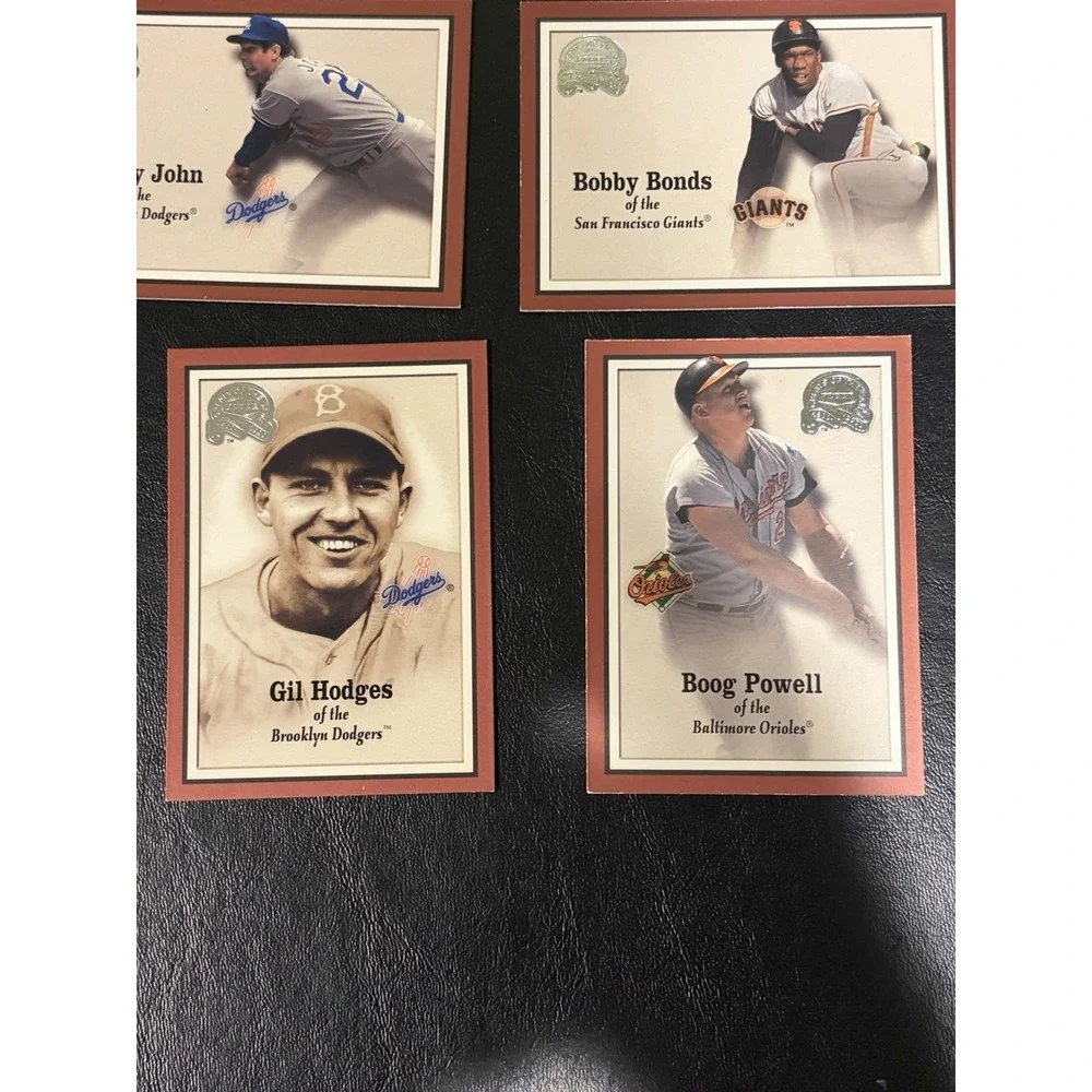 2001 Fleer Greats of the Game Baseball Lot (11) - Bonds, Guidry, John